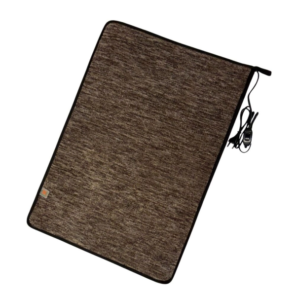 Електричний KulumOk 100х50 коричневий з підігрівом