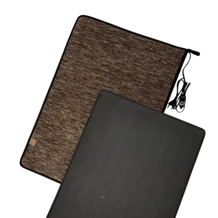 Електричний KulumOk 100х50 коричневий з підігрівом